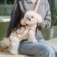 Dog bag out portable breathable multi-functional traction backpack Easy to Clean Backpack Breathable Adjustable cat bag petstrap 5