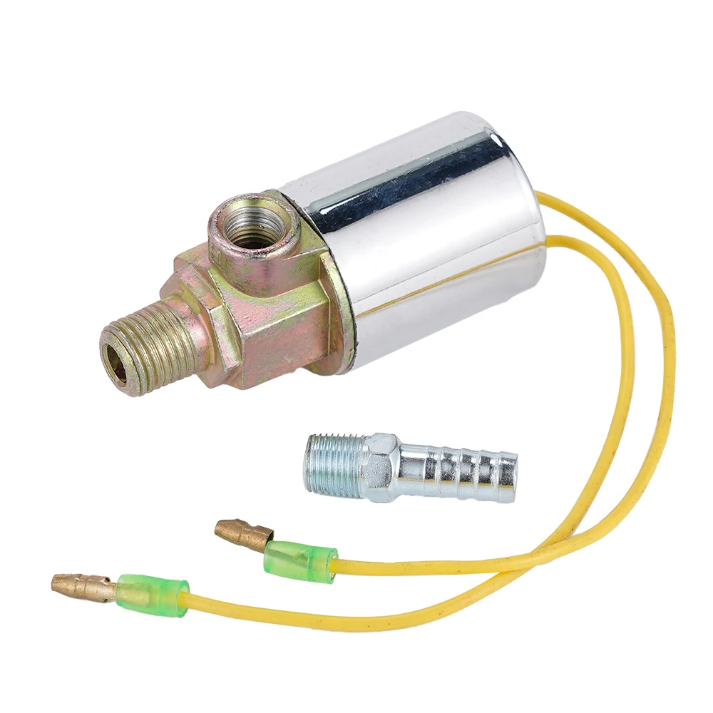 금속 자동차 기차 트럭 에어혼 전기 솔레노이드 밸브, 헤비 크롬, 1/4 인치, 12V, 24V, 10A, 신제품