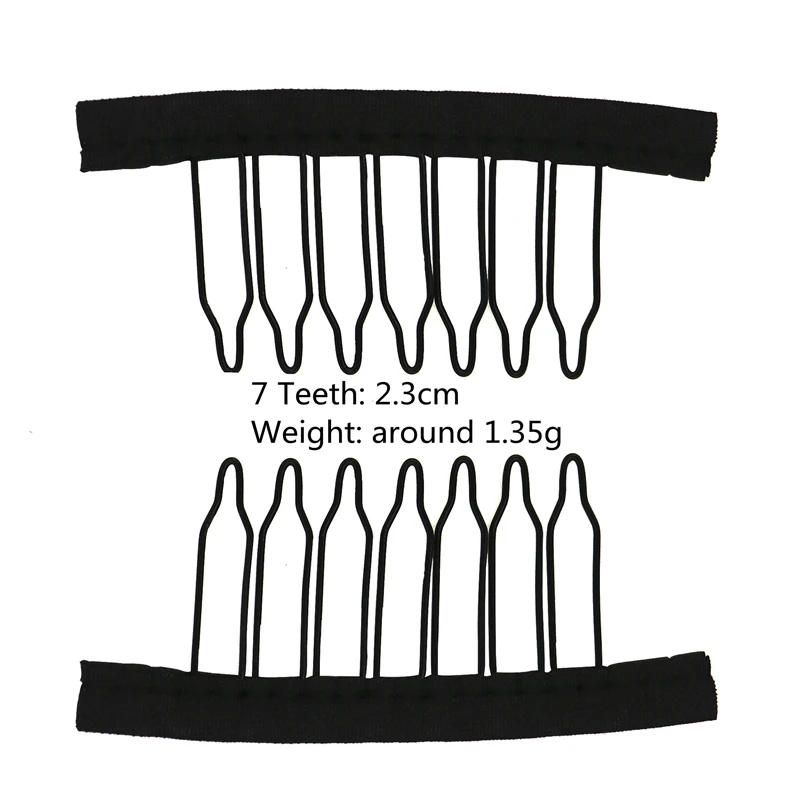 Wig Clips Wig Comb Combs to Secure 4-7teeth Wig Combs For Making Wig Caps Clips for Wigs 24Pcs wig clips hair clips