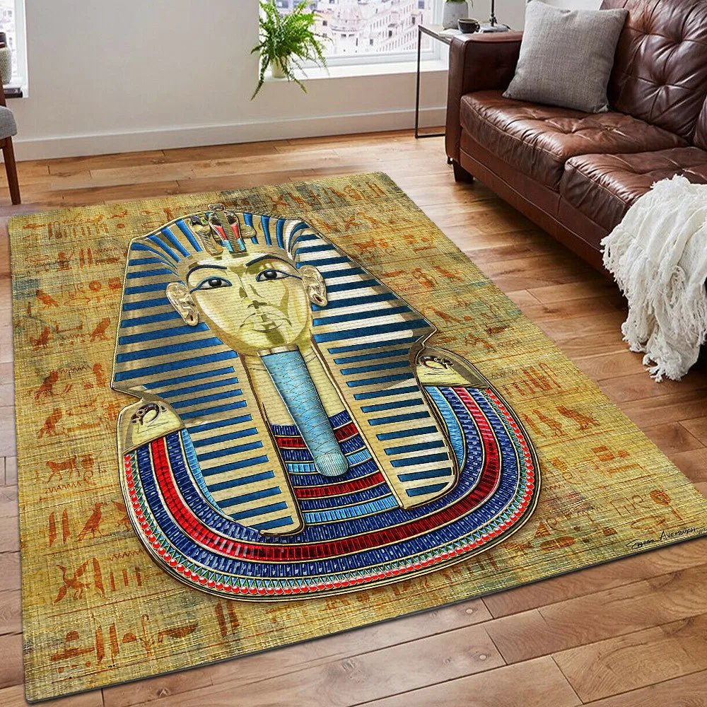 

Egyptian Gods Royal Lover Newfashion Area Rug Gift 3D Printed Room Mat Floor Anti-slip Large Carpet Home Decoration Style-2