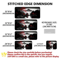 Sakura Scenery Mouse Pad Large Anti-Slip Rubber Gaming MousePad Durable Thick Seam Edge Suitable for Office and Gaming Desk Mats 2