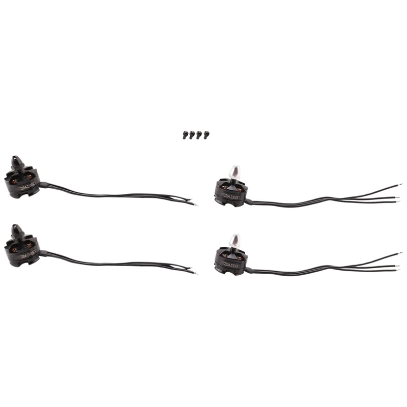 

4Pcs MT2204 2204 2300KV Brushless Motor CW / CCW for Mini 200 210 230 250MM Quadcopter FPV