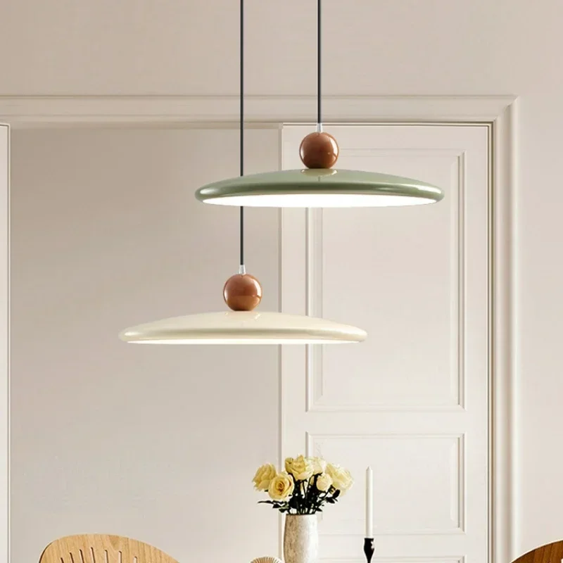 

Nordic Designer Bauhaus Cream Style Chandelier for Bar Kitchen Bedroom Art Deco Pendant Lamp Minimalist Home Appliance Luminaria