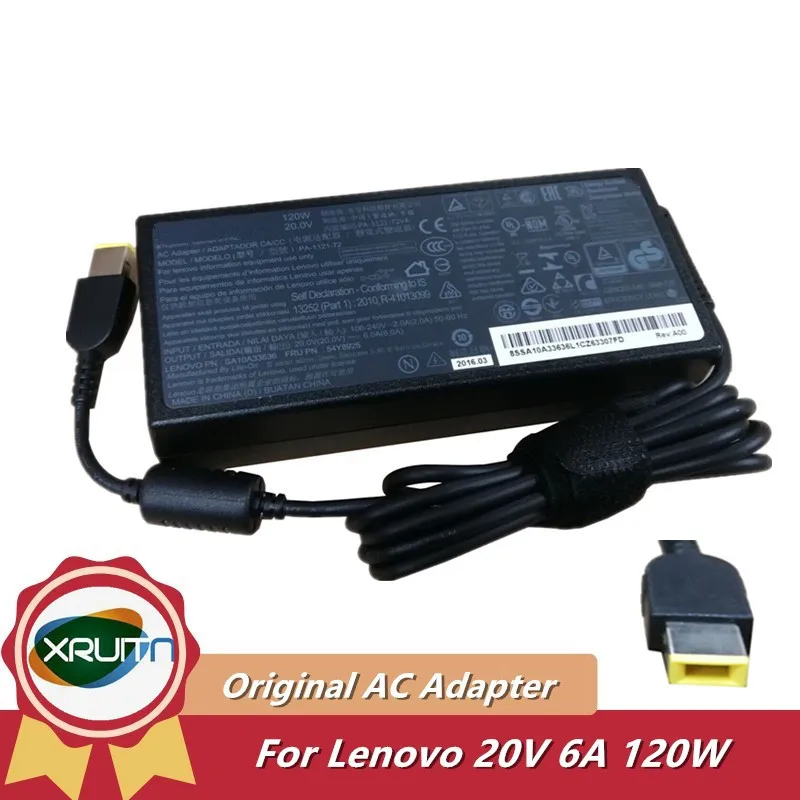 

Genuine 20V 6A 120W PA-1121-72 ADP-120TH B Power Supply AC Adapter For Lenovo SA10A33636 00PC759 G510 B4030 A7300 Laptop Charger