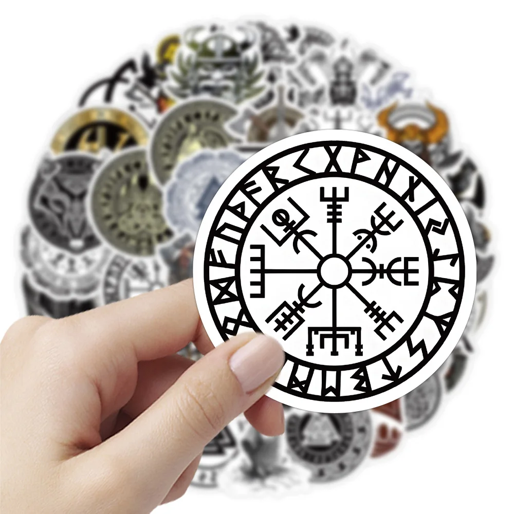 10/50PCS Viking Logo Aufkleber Coole Graffiti Dekoration Motorrad Gitarre Skateboard Gepäck Telefon Fall Wasserdicht Aufkleber Kinder Spielzeug