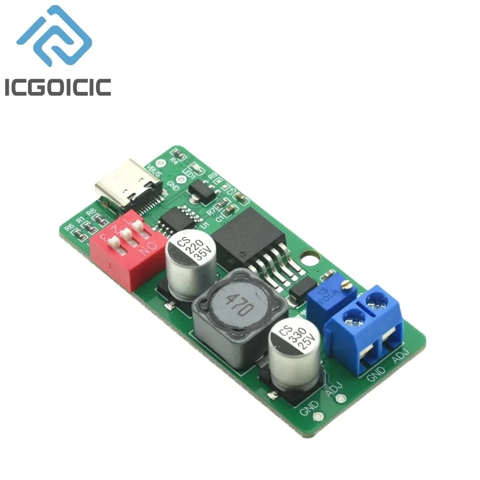 Versatile USB-C PD Trigger Module – Adjustable Voltage Output for Charger Testing & DIY Power Supplies