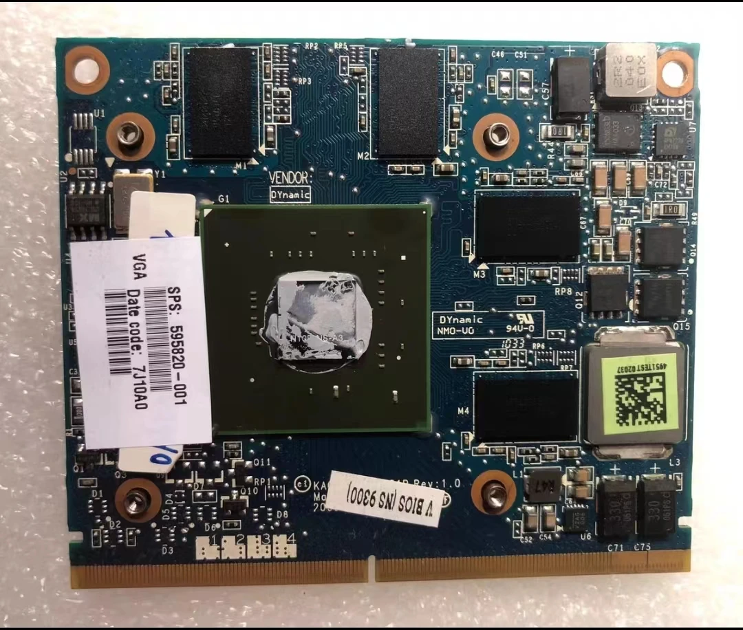 Scheda Grafica Video Originale Muslimnvs 5100M Nvs5100 1Gb N10P-Ns-A3 Per Hp Elitebook 8540W 8540P