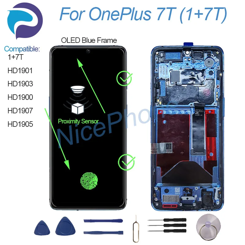 Flex De Botónes De Volumen para Oneplus 7T / 1 7T HD1900 HD1901 HD1903