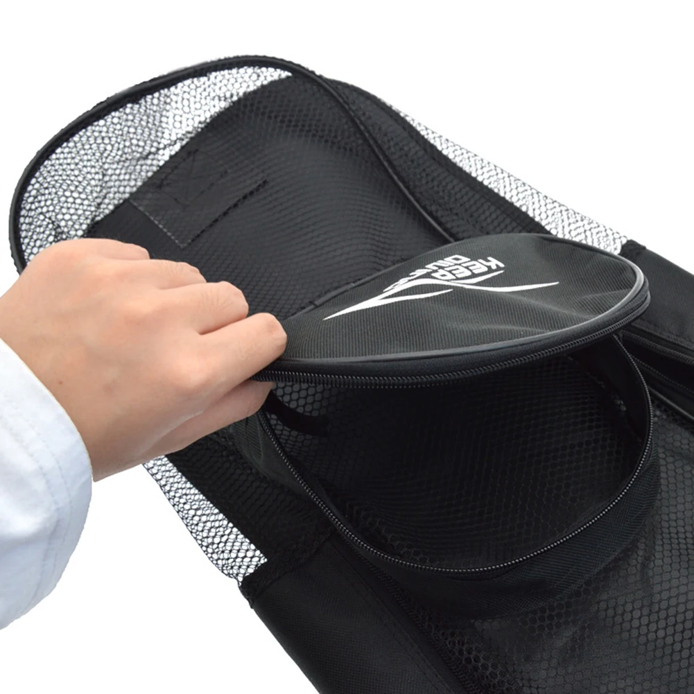 Portable Diving Bag With Pocket Adjustable Waterproof Two-way Zipper Storage Bag Backpack