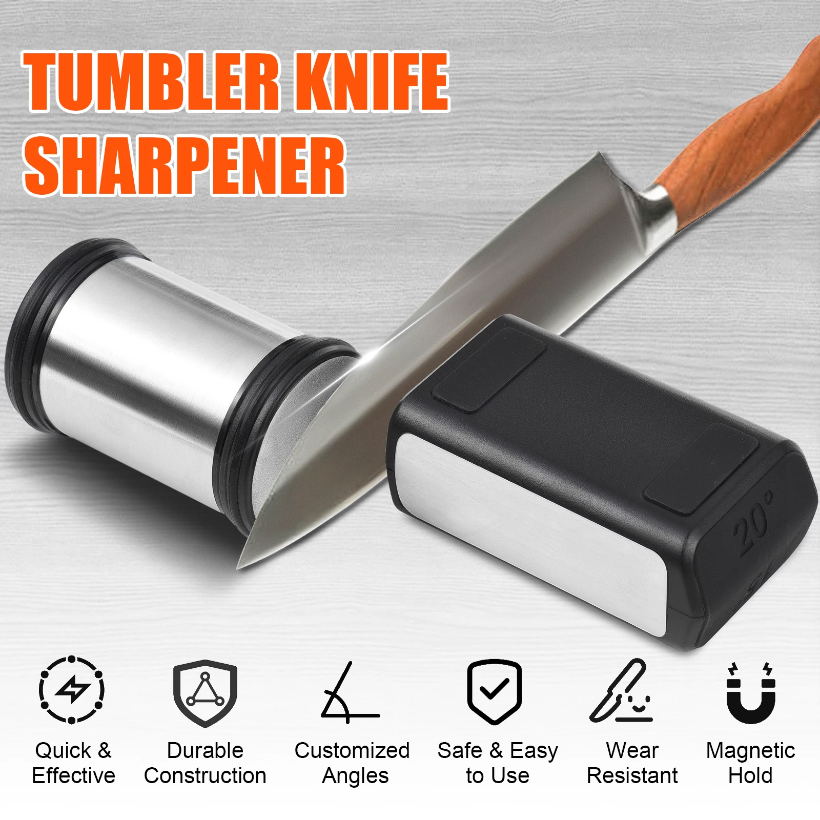 TumblerRollingKnifeSharpenerDetachableKnifeSharpeningforKitchen