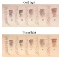 FLORTTE Eyebrow Pencil Eyebrow Tinting Cream 2-in-1 Dual Head Mascara Long Lasting Waterproof Natural Brow Makeup Cosmetics 2