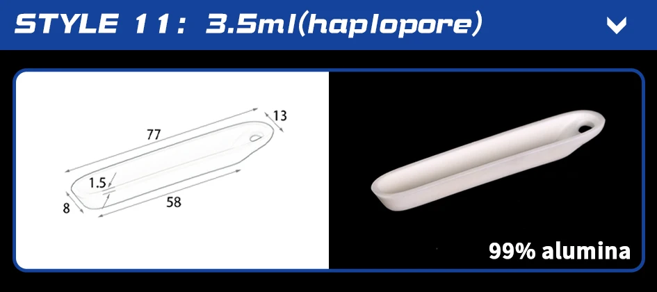 99% Aluminiumoxid-Korund-Boot mit Löchern/ohne Löcher/quadratisch – Detail 11
