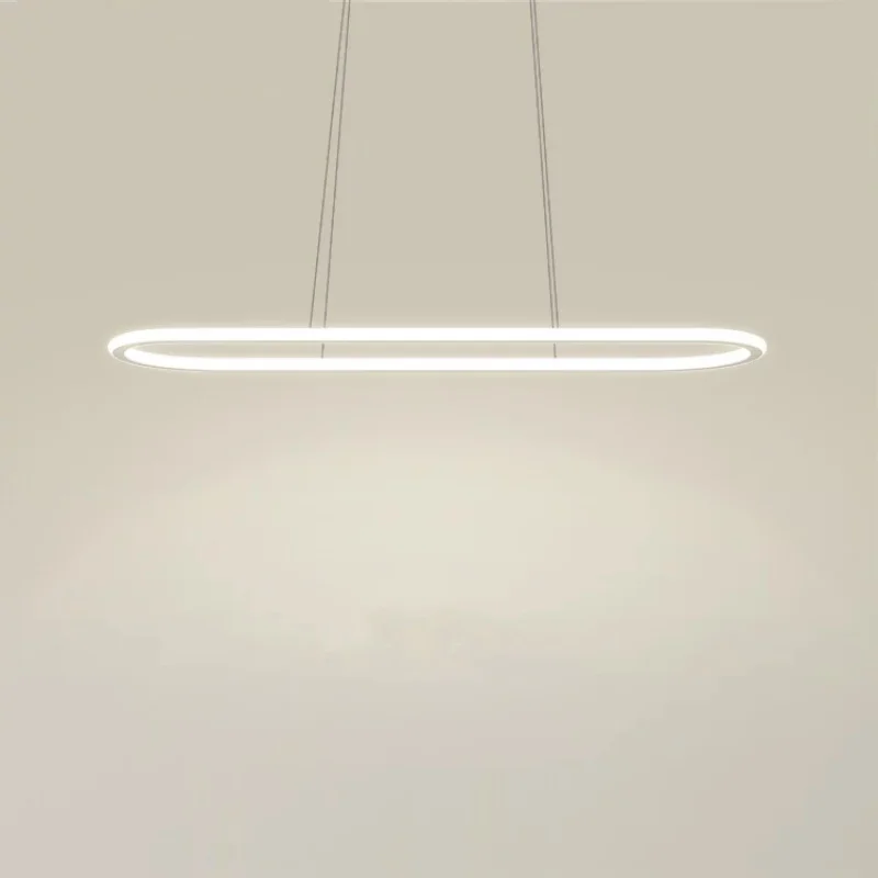 Nordic modern oval ring pendant ligh simple LED hanging lamp dining table dining room bar counter office store lighting fixtures