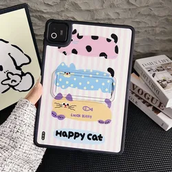 Versatile Tablet Case with Integrated Stand and Durable PC+TPU Shell - Redmi Pad2 2025 (Luck Cat)