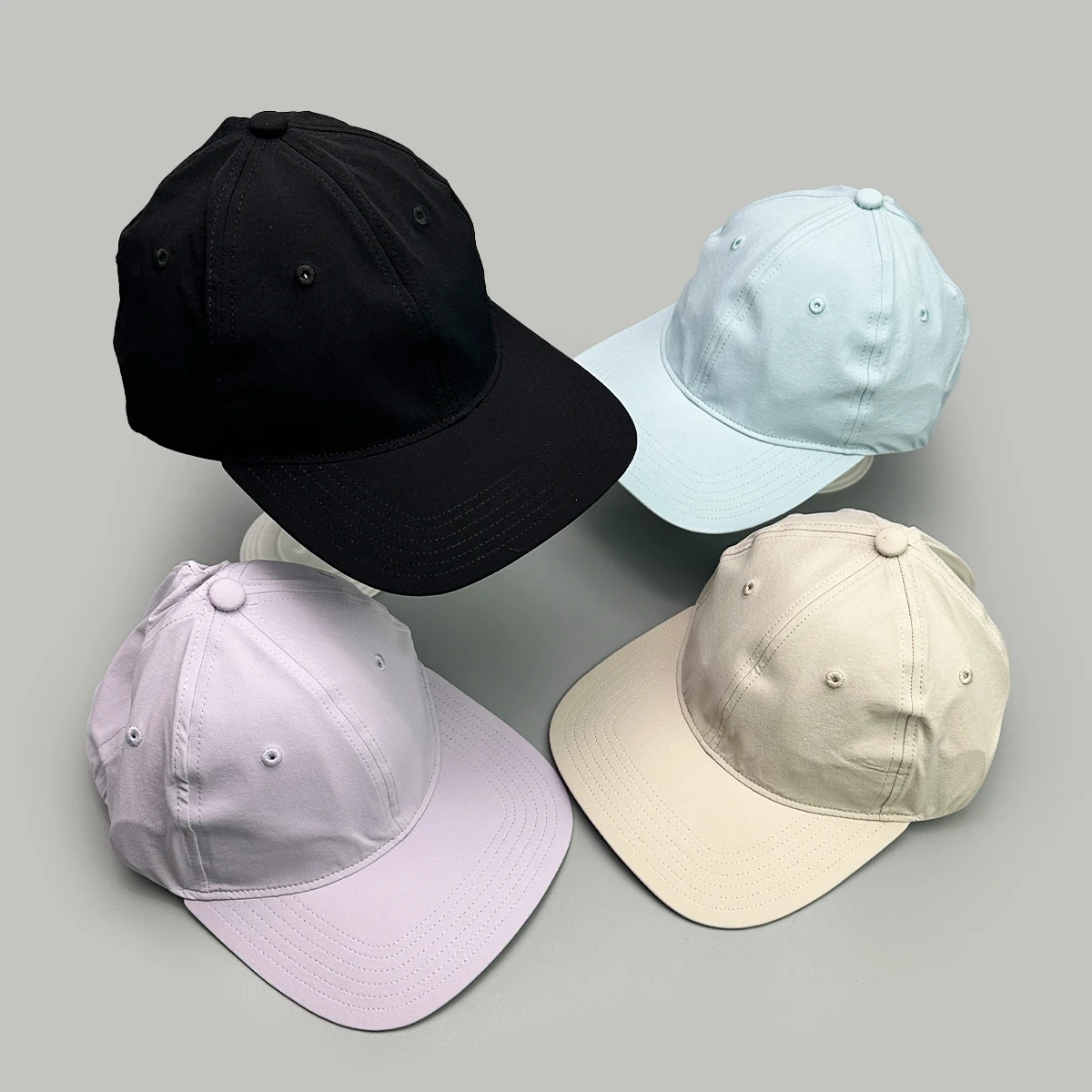 Quick Drying Solid Simple Baseball Hats New Women Breathable Foldable Brim Sunshade Magnetic Opening Versatile ins Peaked Caps