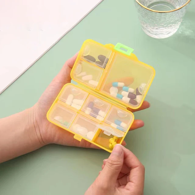 9 Rács Utazás Kényelmes Gyógyszer Tabletta Doboz Tabletták Adagoló Szervező Tok Container Elválasztó Gyógyszerdobozok - Image 5