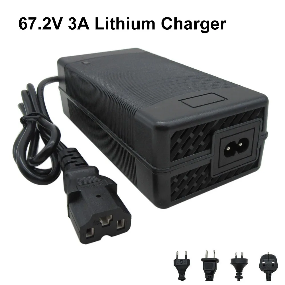 67.2V 2A Lithium Battery Charger For 60V Li-ion battery