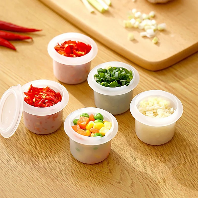 1/4Pcs Plastic Sauce Container Mini Seasoning Box Salad Dressing Containers For Outdoor Portable Barbecue Spice Jar Kitchen Tool