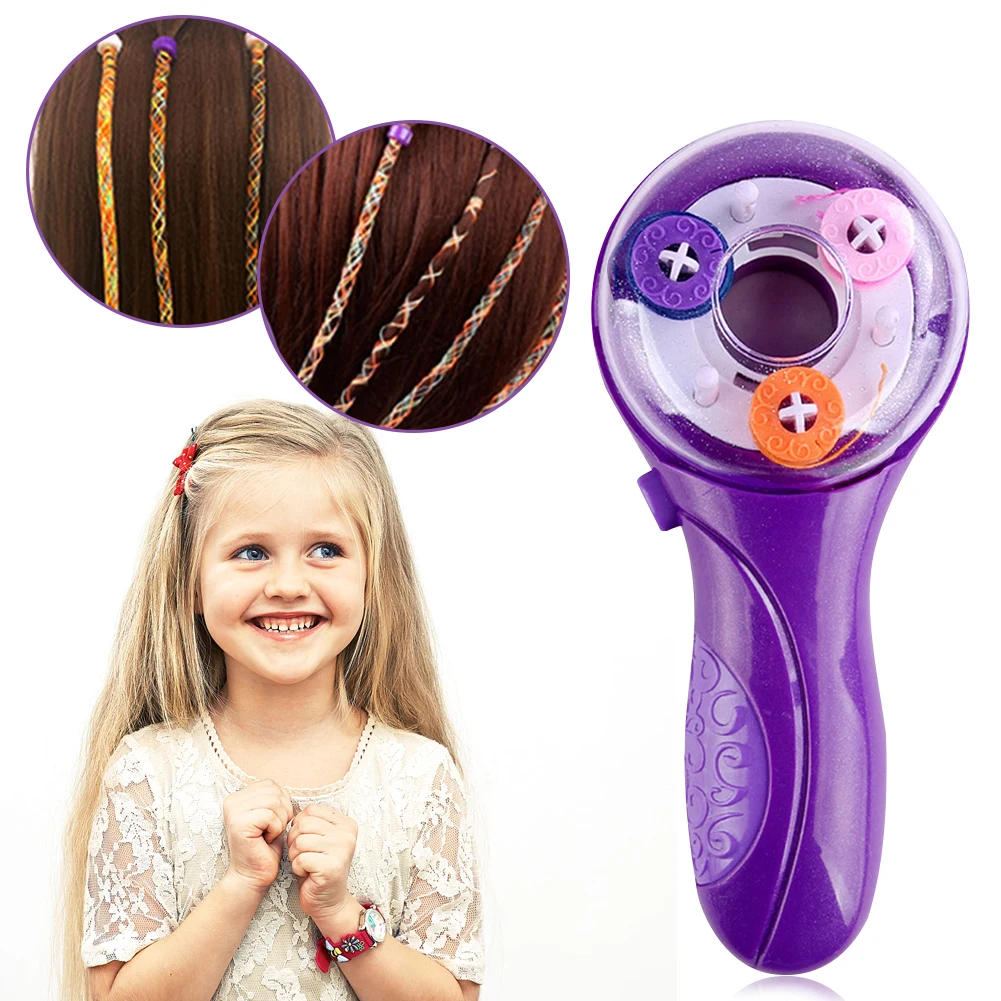 Automatic Hair Braider Styling DIY Tool with Hair Hook Rubber Band Twister Hair Braider Machine Hairstyle Tools Kit Child Gifts