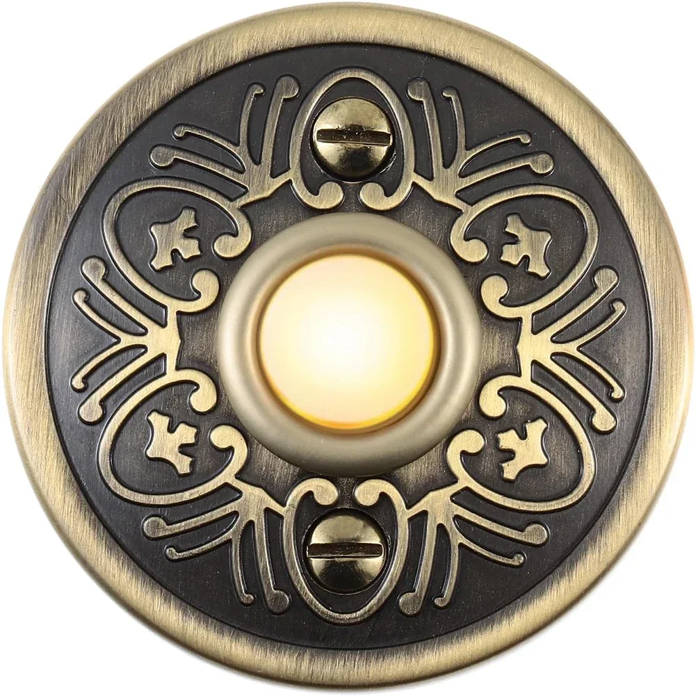 Elegant Design Bronze Wired Doorbell Doorbell Push Button Sturdy Material Weatherproof Design Easy Installation Sleek