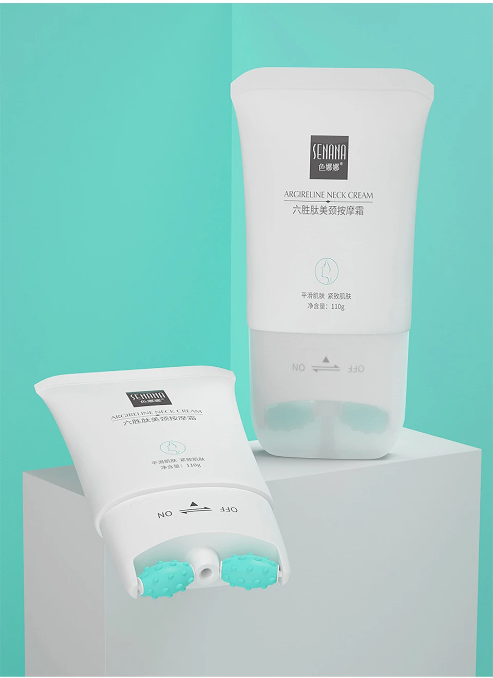 

Six Peptides Lifting Firming Roll Wheel Neck Cream V-shaped Massage Body Cream Hyaluronic acid Moisturizing Anti-Wrinkle Skin