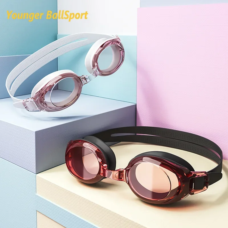 Myopia Swimming Goggles for Women Swim Cap Swimming Glasses Anti-fog UV Waterproof Swim Goggles Earplug Pool Equipment  Eyewear