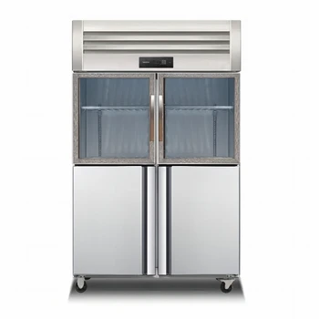 2025 Commercial 4-Door Stainless Steel Refrigerator - Single Temperature Zone, Heavy Duty for Restaurants & Retail Shops 1
