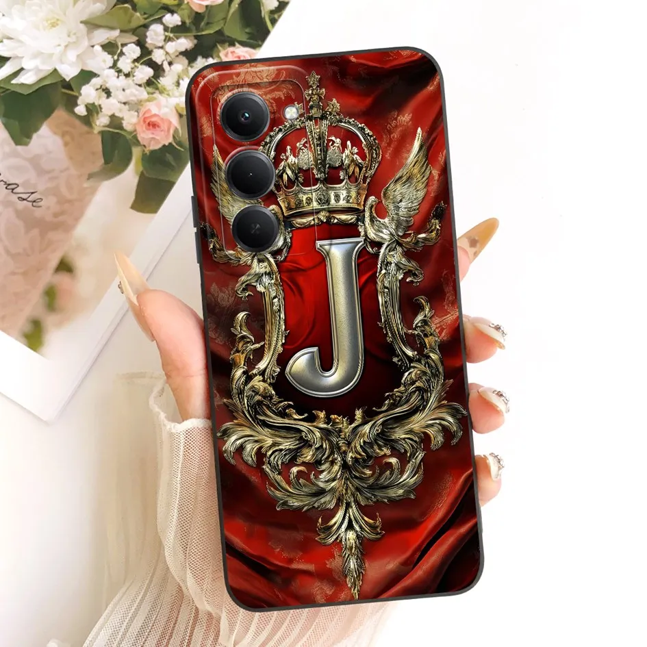 Cute Letters Crown Soft Silicone Protective Phone Case - Stylish Bumper Back Cover
