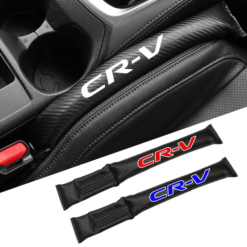 

For Honda CRV CR-V 2014 2017 2019 Accessories Car seat gap plug interior modified carbon fiber seat leakproof strip