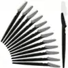 12pcs Eyebrow Razor Shaper Shavers Trimmers For Women And Men Face Hair Removers Multipurpose Exfoliating Face Razor Black 1