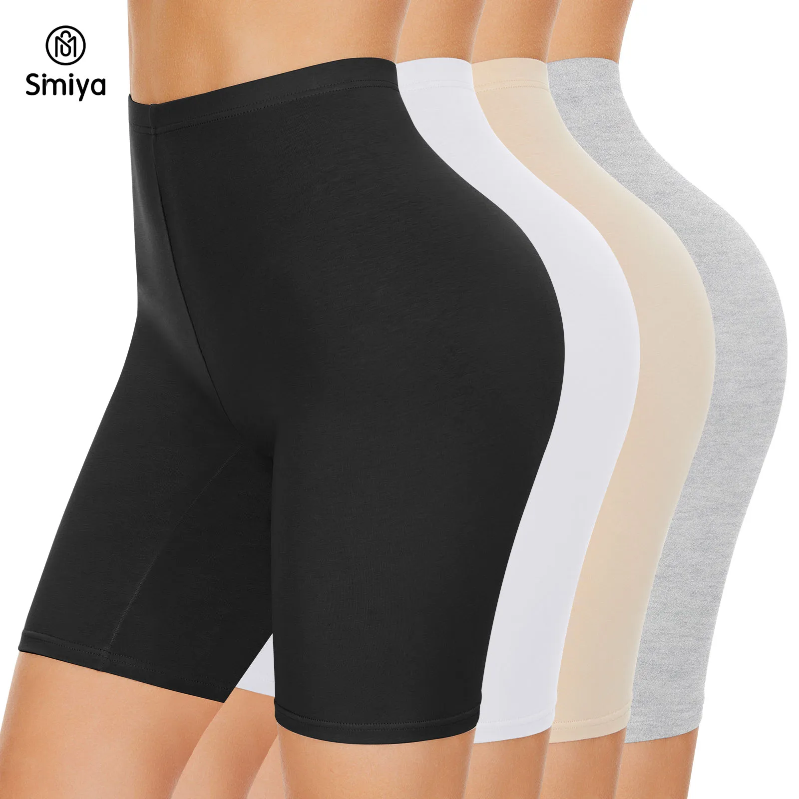 

Slip Shorts for Women Under Dress Anti Chafing Shorts Cotton Boyshorts Underwear Boxer Briefs High Waisted Long Panties Comfort