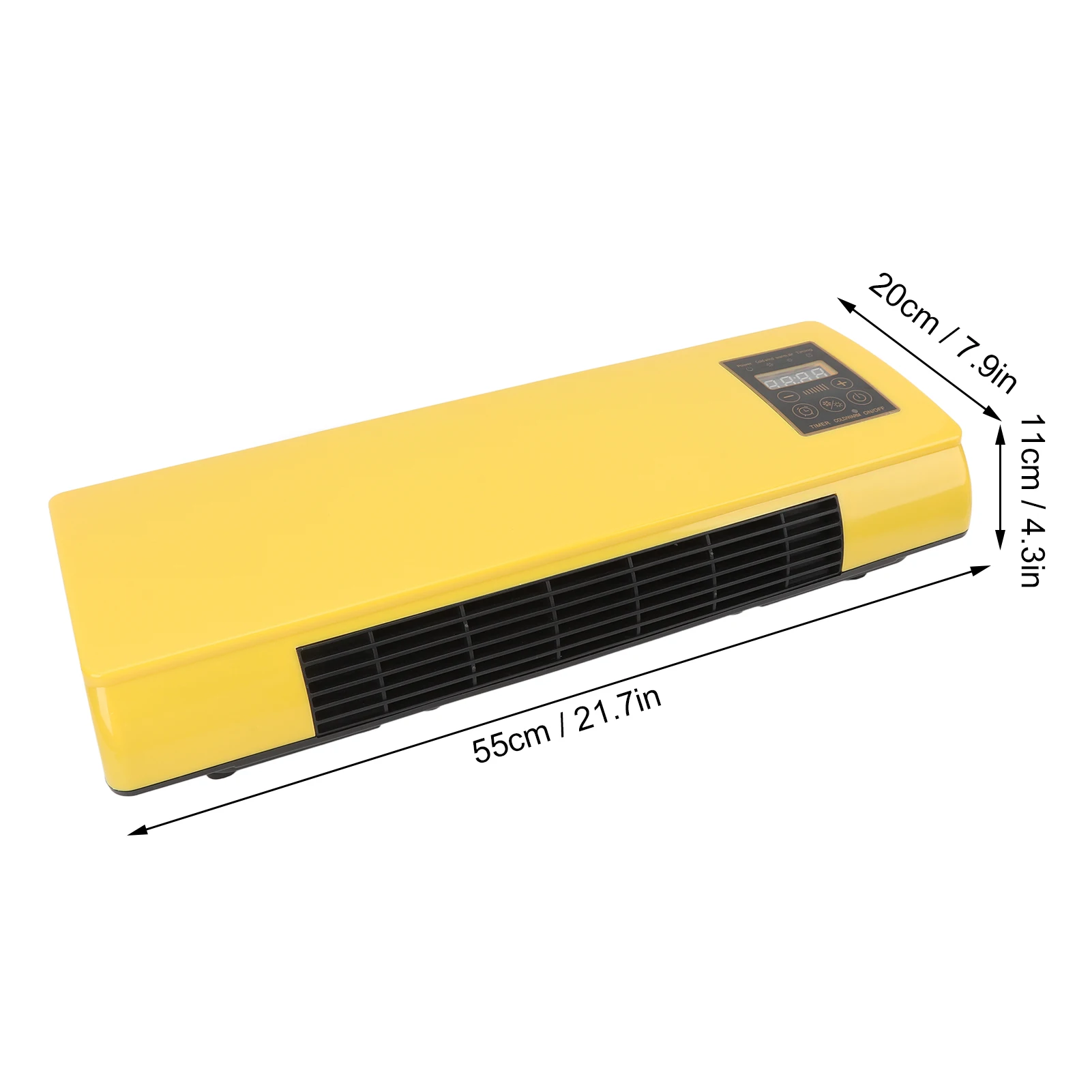 Wall Air Conditioner Energy Saving Hanging Air Conditioner with Remote Control for Bedroom Living Room Bathroom Yellow 4