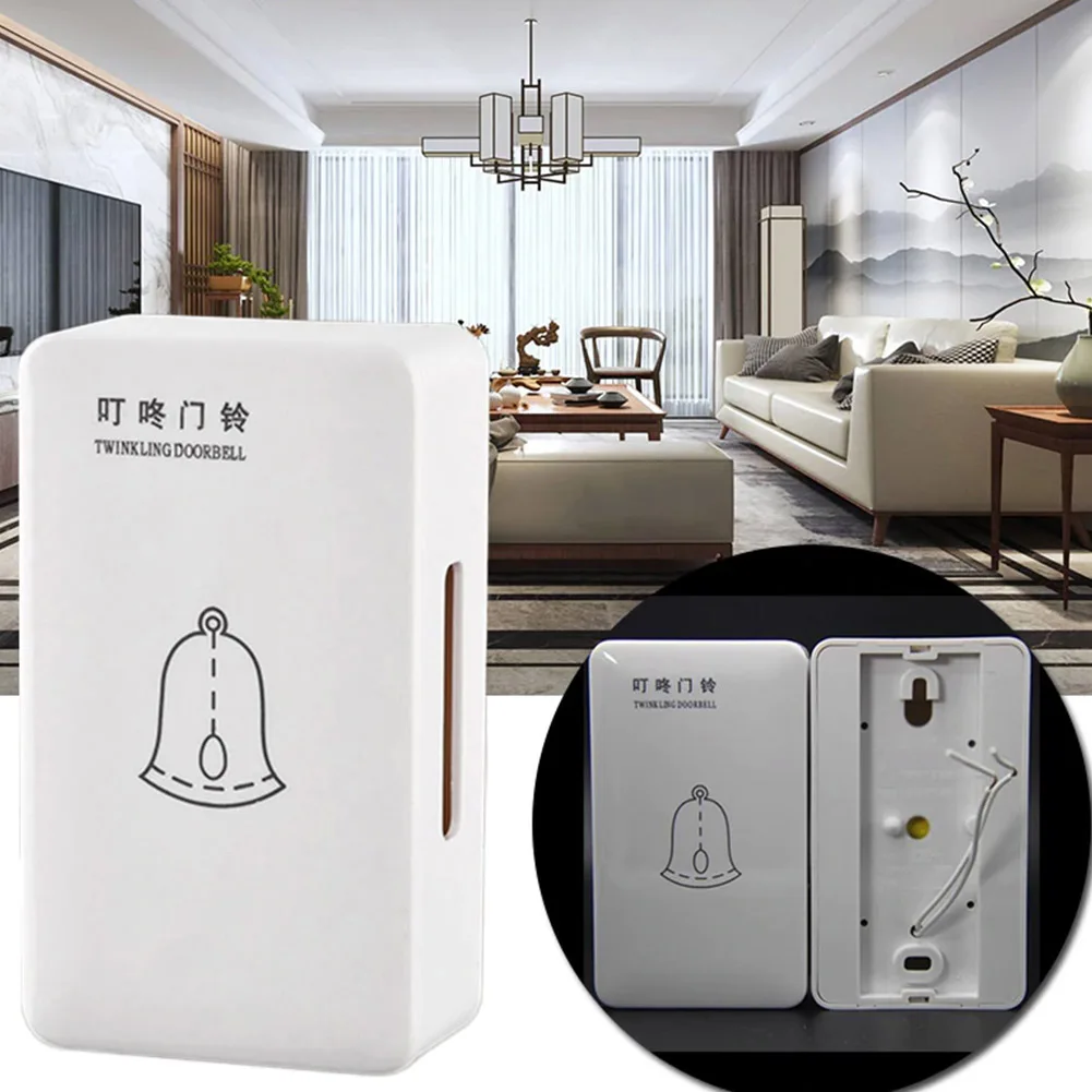 Doorbell Ding Dong Bell Home Office Access Wires Doorbell Mechanical 2 Wires Surface Mounted Door Bell