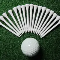 1000pcs/ lot Great quality 2 3/4 inch standard blank bulk 70mm white wooden golf tee 1