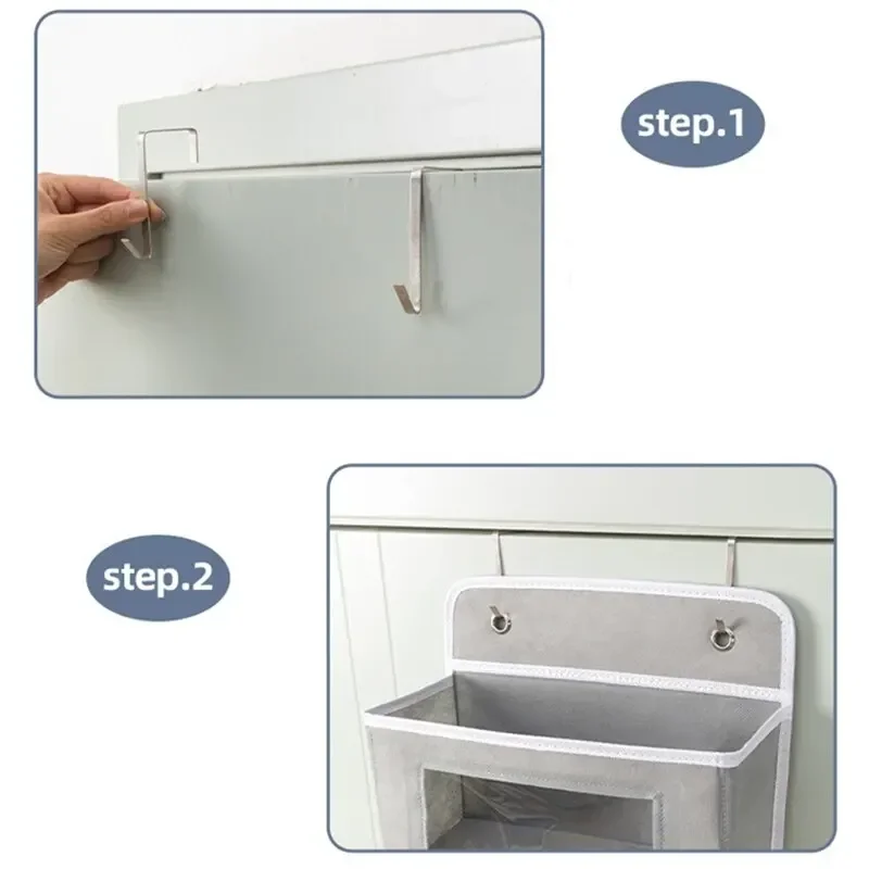 Non-woven Storage Bag Wall Hanging Wardrobe Hanging Finishing Bags Baby Diaper Bags Closet Hanger Dorm Bath Kitchen Storager