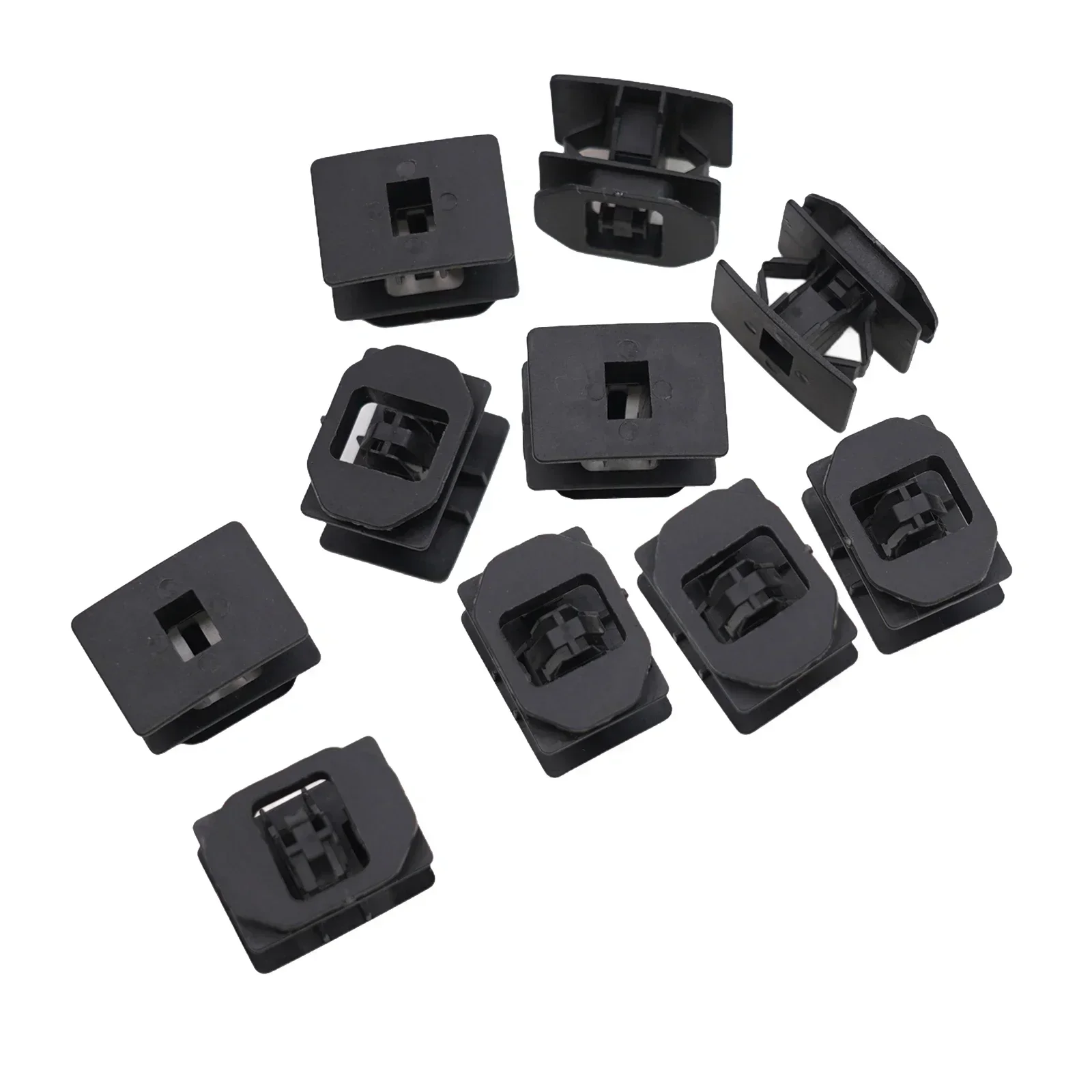 10PcsCarRockerPanelMouldingClipsBlackNylonFastener6G1Z