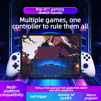 Nuovo Controller di Gioco Wireless D11 Bluetooth Estensibile 2026 per Switch, iOS, Android, PC - Streaming e Gaming