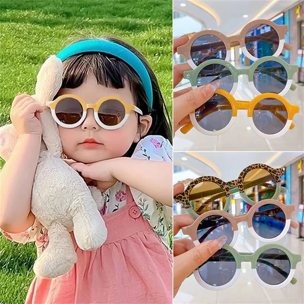 Outdoor Sun Protection Children Sunglasses Color Shades Protects Eyes Decorative Glasses Boys Girls Polarized