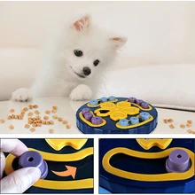 

Pet Interactive Increase Puppy IQ Food Dispenser Slowly Eating Non Slip Bowl Dog Puzzle Toys Slow Feeder Cat Dogs Training Game