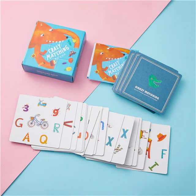 Board Game Toys Children Crazy Matching Pairing Find Same Card Parent-child Interactive Game Exercise The Sensory System Toys 5