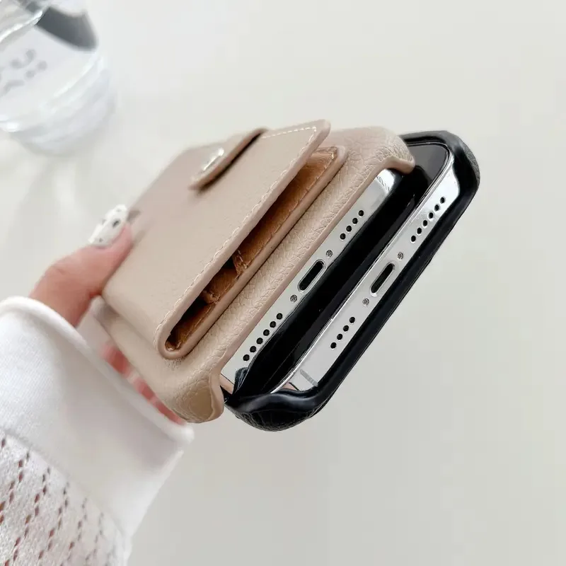 Multifunctional Anti-Drop Card Case with Left and Right Opening Design
