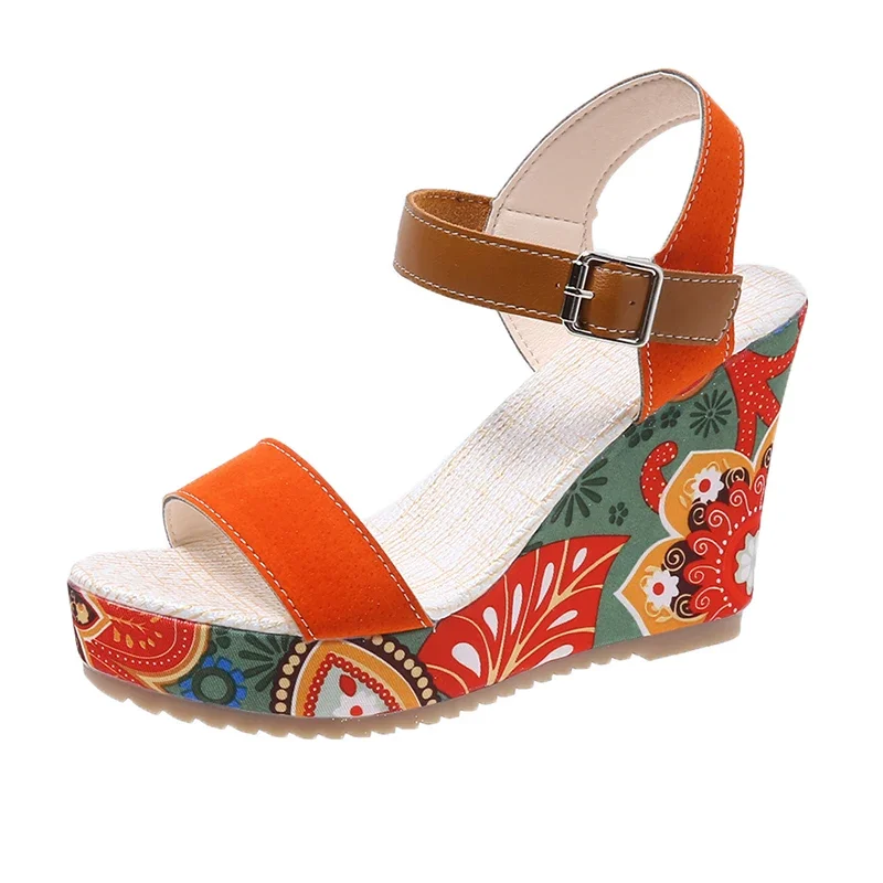 

Heeled Sandals Summer Women Elegant Woman Shoes Platform Wedge Designer Womens Luxury Heels Comfortable Women's Fashion Sandal