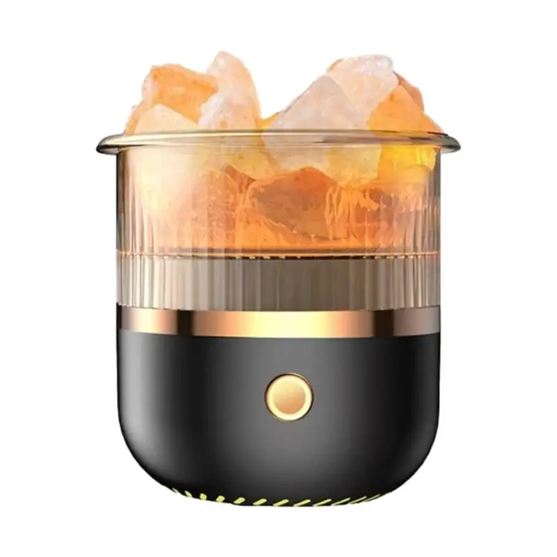 

Aromatherapy Salt Lamp Salt Lamp Night Light Cool Mist Humidifier With 1 Pack Salt Stone Oil Diffuser Colorful Atmosphere Light