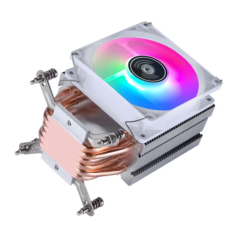 Tower Type Radiator Processor 2/4/6 Heat Pipe Air-cooled CPU Cooler White Fan mute Install slots LGA2011 2066 2099 xeon x79 x99 4