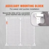 VEVOR Wall-Mounted Hardware Tool Hanging Board Parts Storage Box Garage Workshop Rack with Hooks Screw Wrench Display Shelf 6