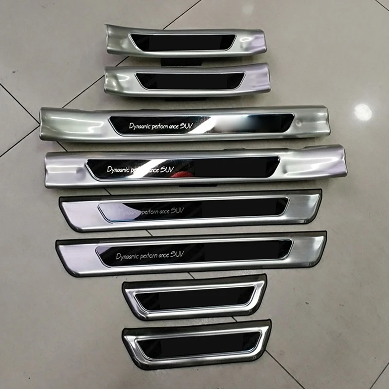 

Door Sill Protector Scuff Plates Stainless Steel Door Pedal Stickers for Hyundai Tucson 2015-2018