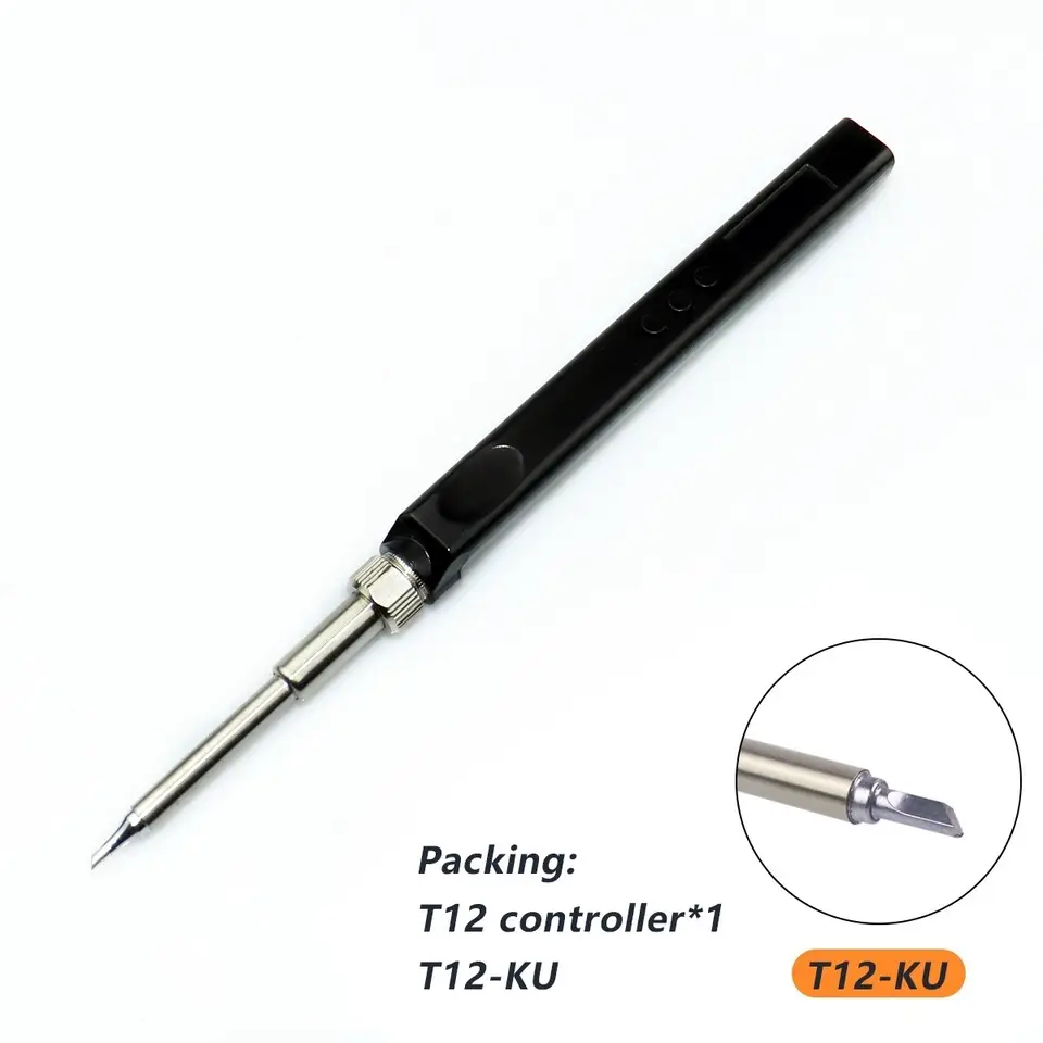 JV100 T12 OLED Mini Electric Soldering Iron Kit PD USB-C Repair Tool Adjustable Temp Portable Solder Welding Station Heat Pencil image 23
