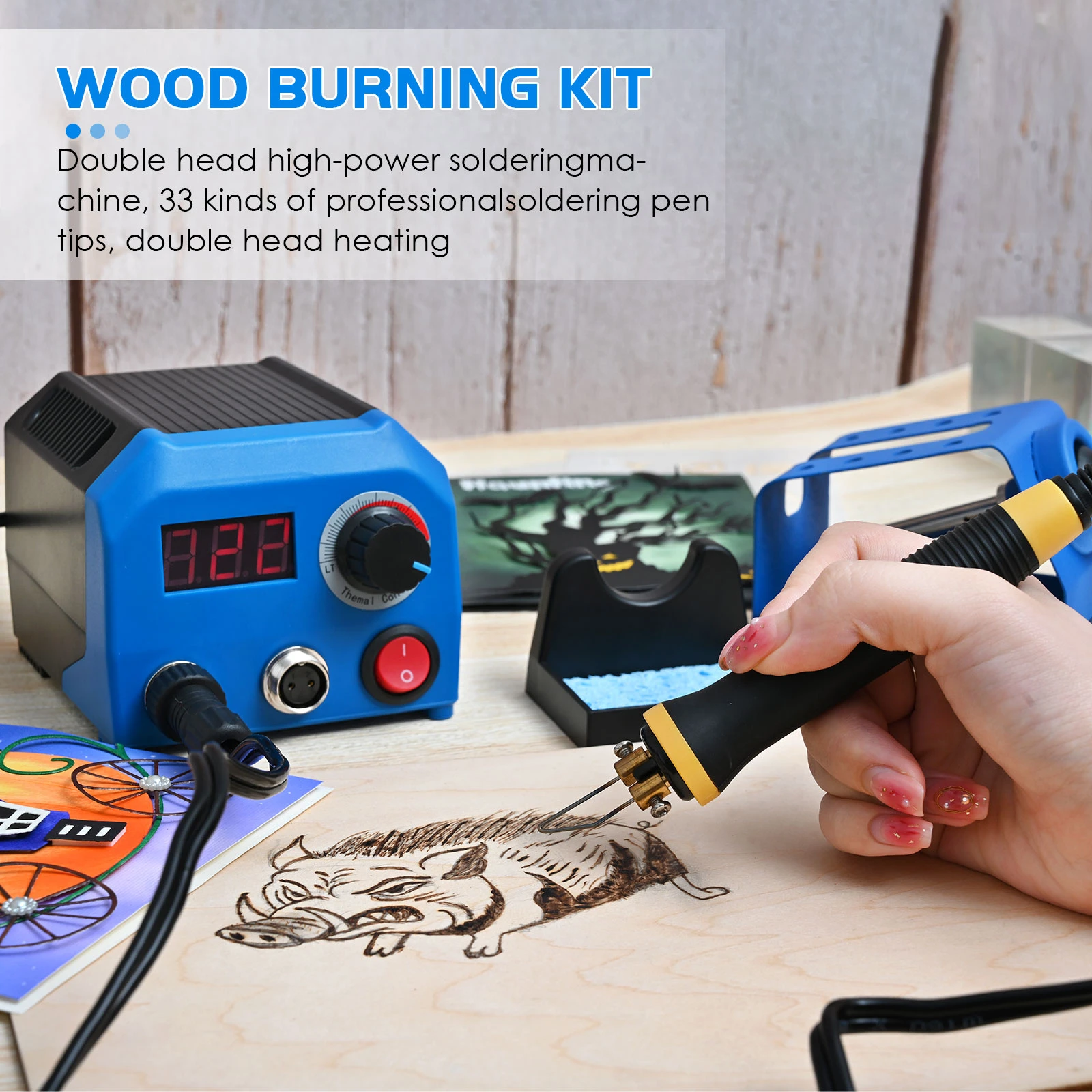 Hout Brandende Kit Brander Tips Pyrography Hout Brandende Kits Volwassenen