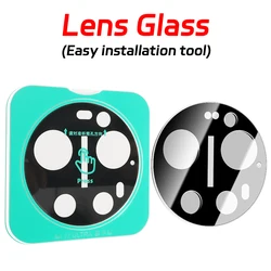 Ultimate Tempered Glass Camera Protector with 3D Curved Design - 2PACK (Lens Glass with tool)