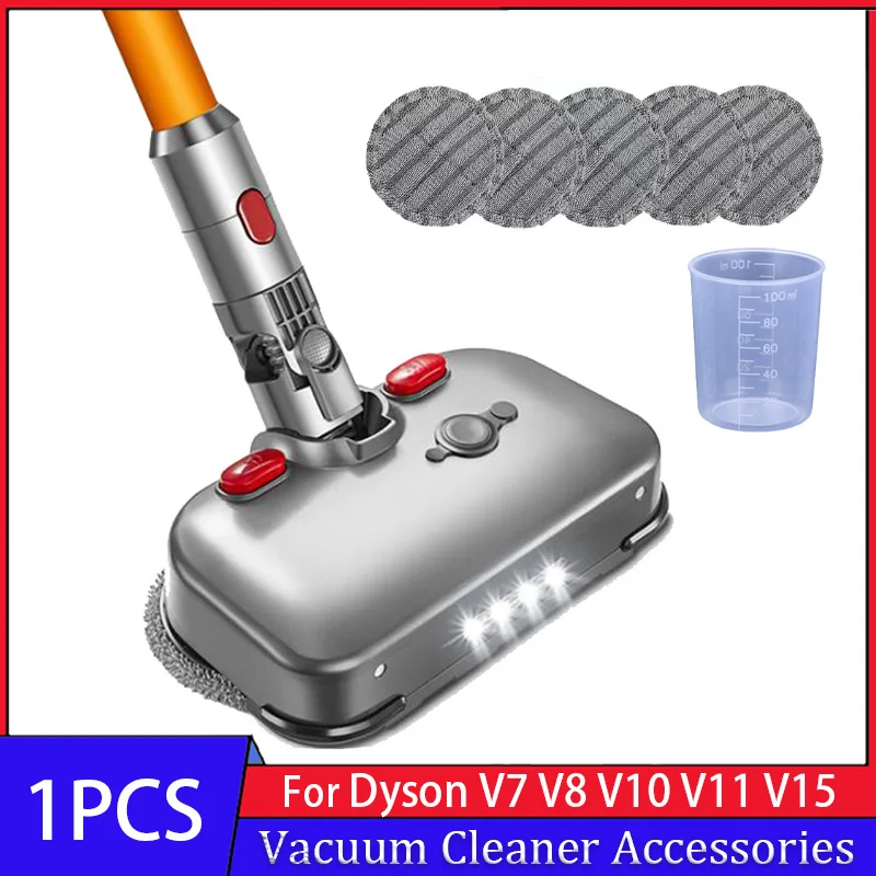 Electric Mop Head with LED Headlights for Dyson V7 V8 V10 V11 V15